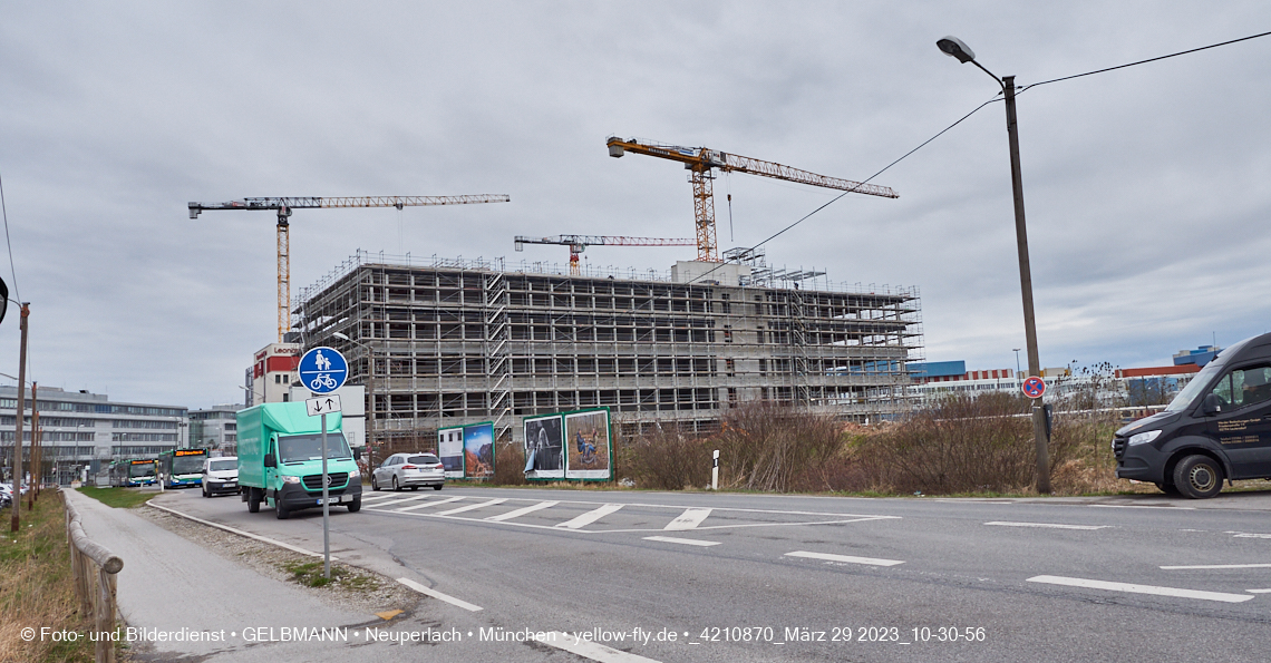 29.03.2023 - Baustelle REVO und Umgebung in Neuperlach